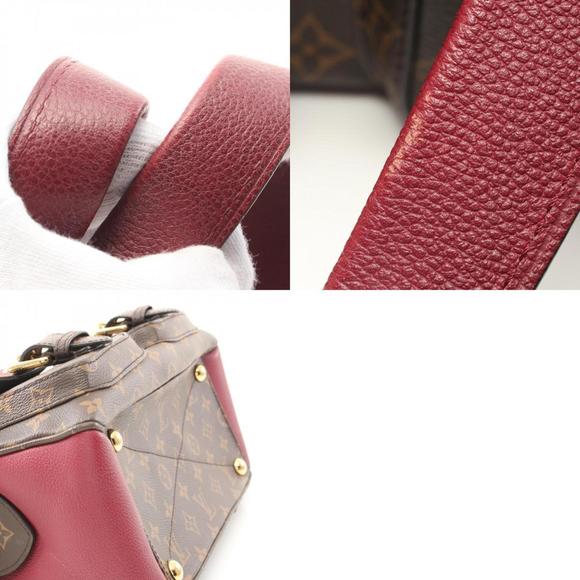 LOUIS VUITTON Manhattan Coated Canvas Leather Bag Brown Bordeaux M43482 - Picture 11 of 11
